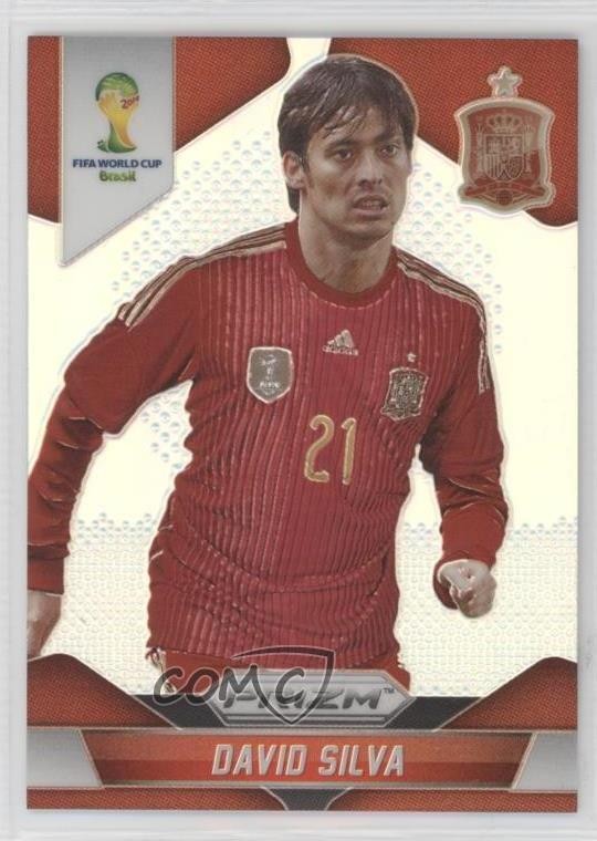 2014 Panini Prizm World Cup Silver Prizm David Silva #175 07vd
