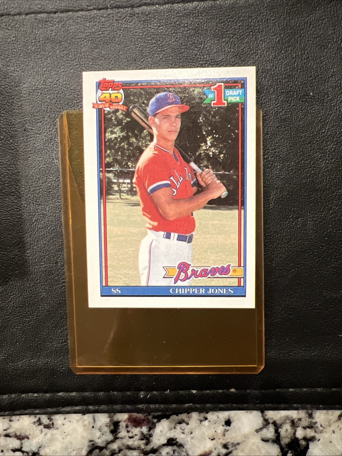 1991 TOPPS CHIPPER JONES #333 ROOKIE ATLANTA BRAVES HOF RC