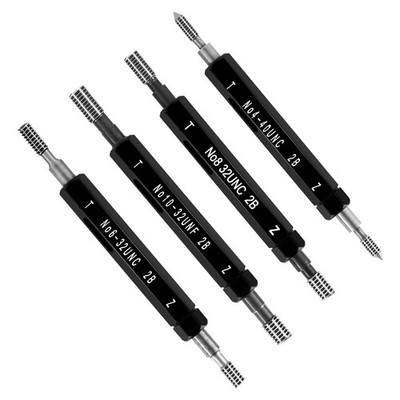 4pcs Imperial Thread Plug Gauge 2B Go No with Boxes, Double... 