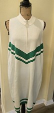 Show Me Your Mumu Women's Knit 1Green White Zoe 1/4 Zip Dress XXL 2X Plus 18/20