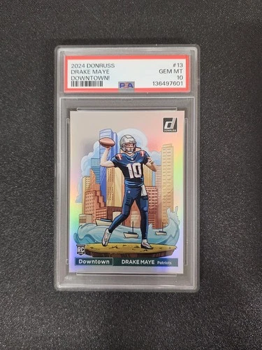 2024 Panini Donruss - Downtown! Drake Maye #13 (RC) PSA 10