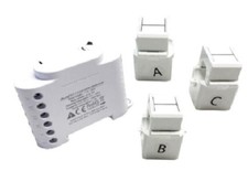 Contatore di energia trifase Shelly 3EM Wi-Fi bianco