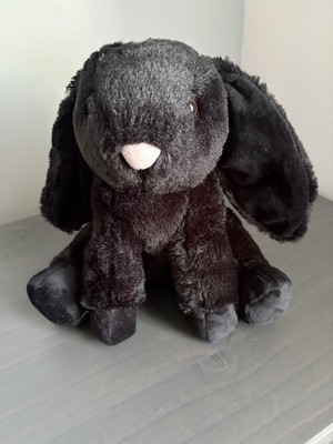 Apricot Lamb Toys Plush Black Bunny Rabbit Stuffed Animal with Fluffy Soft