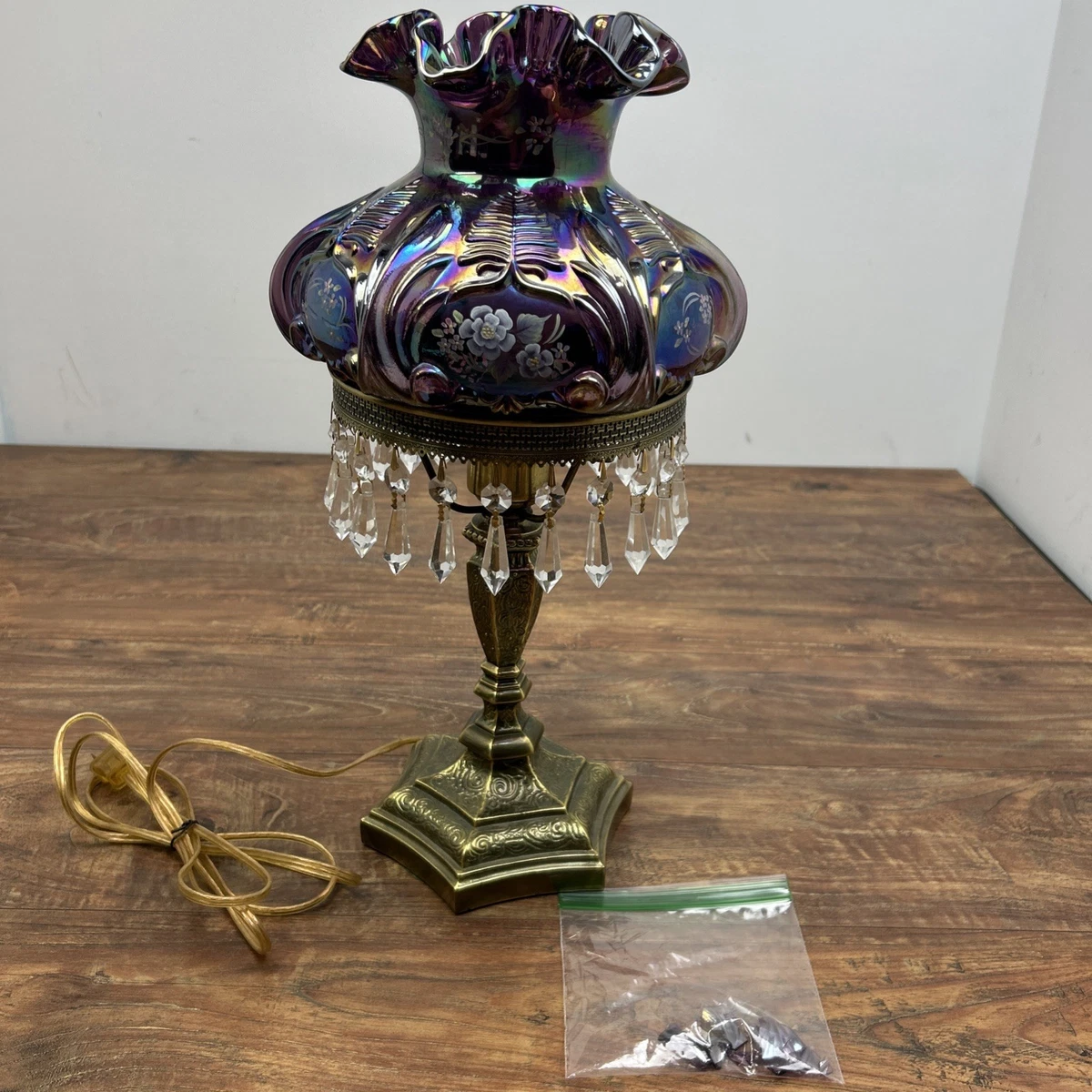 Iridescent Lamp In Antique Lamps for sale | eBay