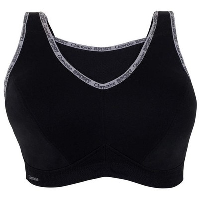 GLAMORISE SPORT No-Bounce Camisole wirefree high impact 42G Sports Bra New