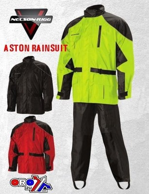 ASTON REGENANZUG BK/BK 4X LARGE, NELSON-RIGG SCHWARZ/SCHWARZ, AS-3000-BLK-07-XL