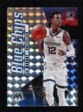 2019-20 Panini Mosaic Blue Chips Silver Mosaic Prizm Ja Morant #10 3b9