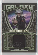 2021 Panini Obsidian Galaxy Gear Electric Etch Green 13/50 Derek Carr 0sv8