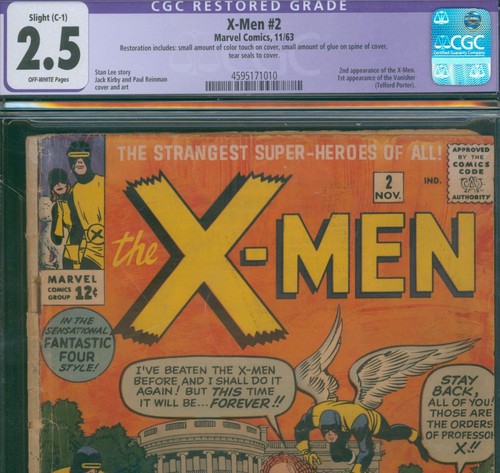 X-Men #2 (1963) ⭐ CGC 2.5 Restored ⭐ 1st Vanisher & 2nd X-Men! Silver Age Marvel - Picture 2 of 3