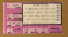 1988 PINK FLOYD A MOMENTARY LAPSE OF REASON TOUR COLUMBUS CONCERT TICKET STUB 49