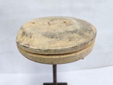 Old Wood Wooden Hat Block Head Style Form Mold Display  Mold Millinery 25"1/2 in