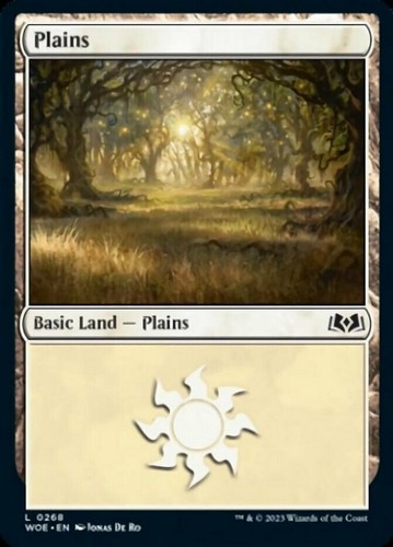 Plains #268 Foil Wilds of Eldraine MTG