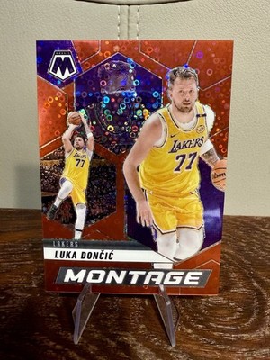 Panini Mosaic 24-25 Luka Doncic Lakers Montage #26 Fast Break Red /99   - NEW