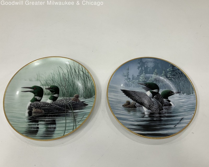 VTG Dominion China Ltd Ed Collector Duck Plates Keeping Them Safe & Early Start
