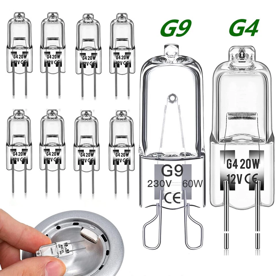 10X G4 G9 10W 20W 25W 40W 60W Watt Halogen Clear Capsule Bulbs Replace Lamp - Image 2 of 4