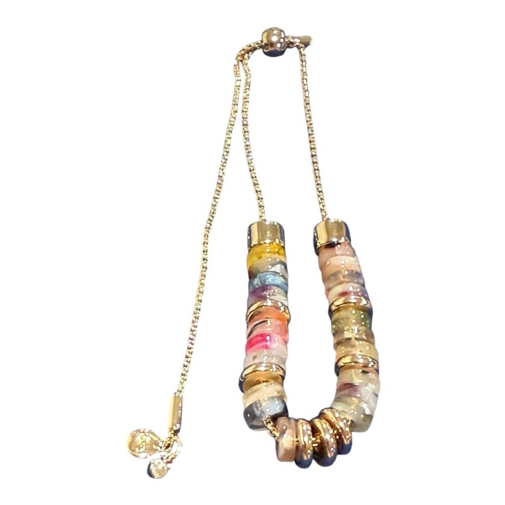 LOFT Adjustable Pull Tie Bracelet – Multicolor Pr… - image 1