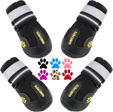 Dog Shoes for Large Dogs, Medium Dog Boots, Water-Resistant Paw Protectors