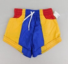 Vintage Deadstock Toddler Swim Trunk Shorts 4T Primary Color-Block 9159