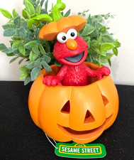 Sesame Street Halloween Pumpkin ELMO Figurine NWT - NEW FOR 2025 Fast Shipping