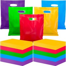 Harloon 500 Pcs Merchandise Shopping Bags Bulk for Small Business 1.5 Mil 9 x 12