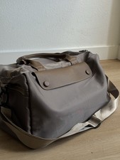Travel Duffle Bag with Shoe Compartment Carry On Weekender Gym Overnight Brown