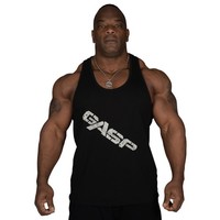 Gasp Vintage T-Back Tank Top Achselshirt Fitness Bodybuilding Gym Wear