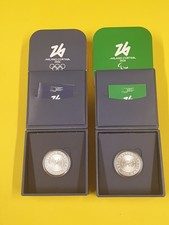 ITALIA 3€ Ag Olimpiadi e 3€ Ag Paraolimpia 2026 - 2 oncie d'Argento monete PROF