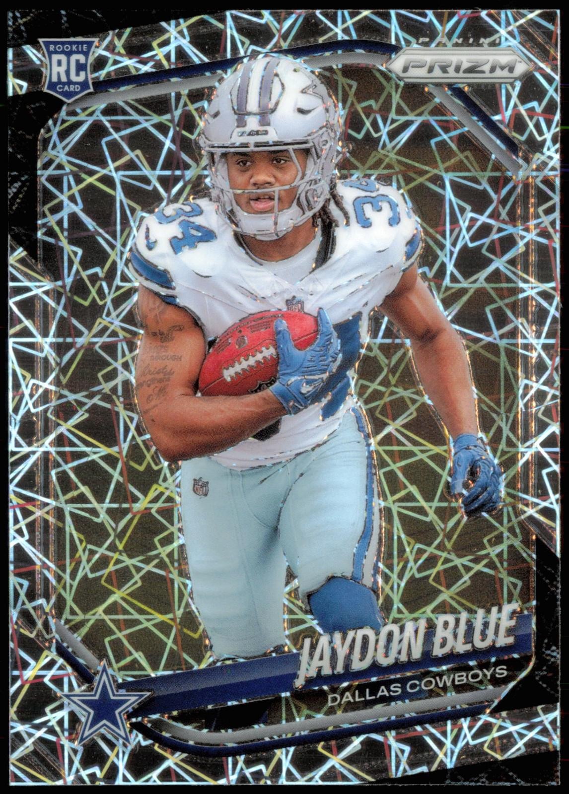 Jaydon Blue 2025 Panini Prizm Lazer #325 Dallas Cowboys d18