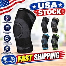 Knee Sleeve Compression Brace Support For Sport Joint Pain Arthritis Relief