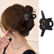 Cat Hair Clips Cute Animal Hair Claw Clips Black Cat Hair Barrettes Large Acr...