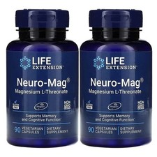 2 PACK Neuro-Mag Magnesium L-Threonate from 2000 mg Magtein - Life Extension