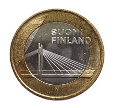 Finland 5 Euro 2012 Buildings of the Provinces, Bi-Metallic, PROOF - aUNC