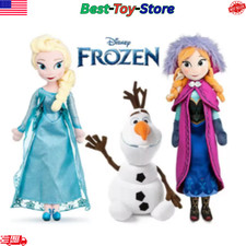 Disney Frozen Movie Queen Elsa  Anna  Olaf Plush Soft Doll Gift Collection