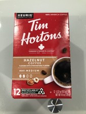 TIM HORTONS HAZELNUT MEDIUM ROAST COFFEE KCUPS 12CT
