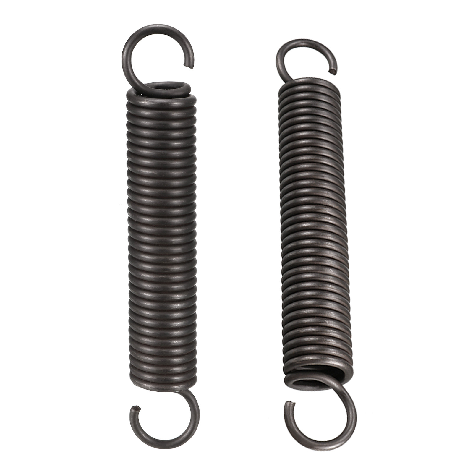 2-Pack Black Steel Extension Spring 2.5x18x115mm WxODxL for Compression