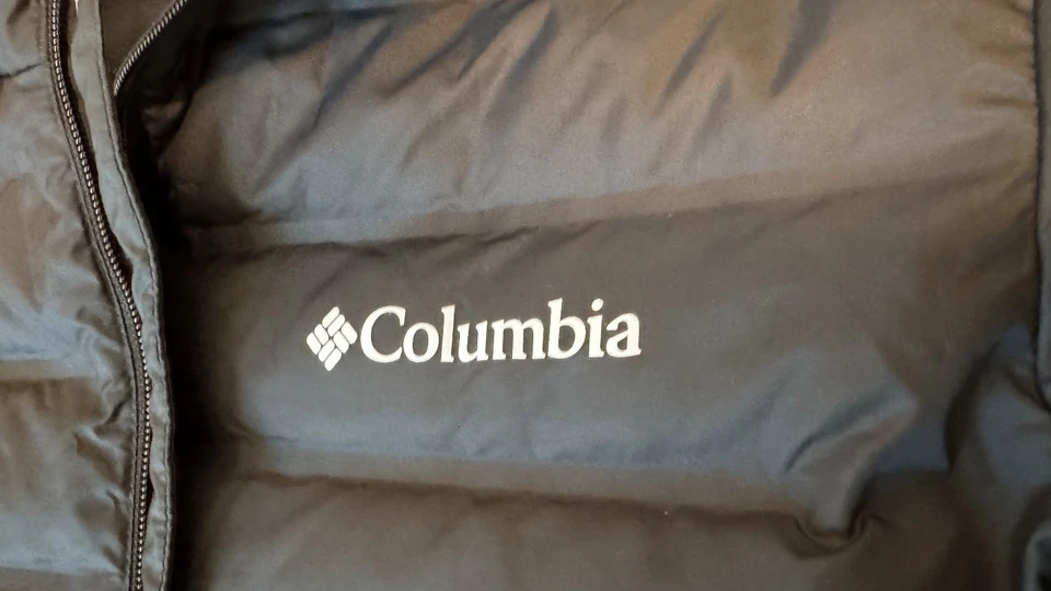 Chaqueta de plumón Columbia Lake 22 para hombre Omni Shield 650 S negra Foto 3 de 4