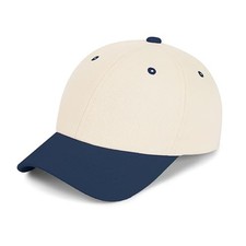 Baby Baseball Hat Toddler Baseball Cap Colorblock Cotton 2-6 Years White/Navy