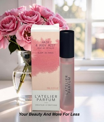 L'Atelier Parfum Bloom In Paris Hair & Body Mist 0.33 oz / 10ml Travel Spray