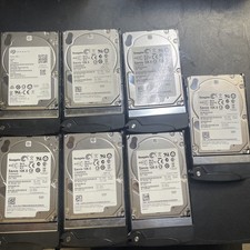LOT OF 7 - Seagate ST600MM0026 600GB 15K SAS 2.5" Enterprise Hard Drive 9WL066