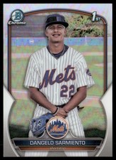 Dangelo Sarmiento /499 2023 Bowman Chrome Prospects Refractor New York Mets