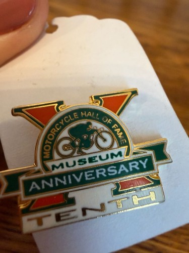 Motorcycle Hall of Fame Museum Tenth Anniversary Pin | eBay