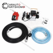110V AC 16GPM Diesel Oil Fuel Transfer Pump Kit Electric Self-Priming w/ Nozzle