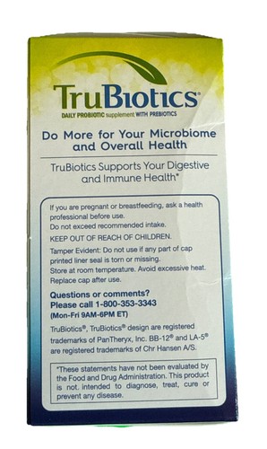 Trubiotics digestive immune health 30 Veggie Capsules EXP 10/2025 - Picture 2 of 4