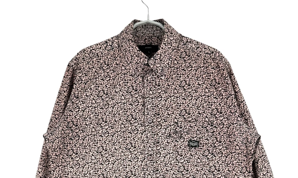 Camisa informal de manga larga Diesel para hombre talla L Foto 3 de 4