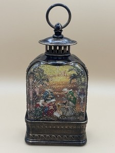 Nativity Scene Lighted Snow Globe  Glitter Lantern
