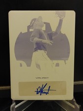 D'Shawn Knowles RC 2020 Leaf Valiant Yellow Printing Plate 1/1 ND-DSK LA Angels