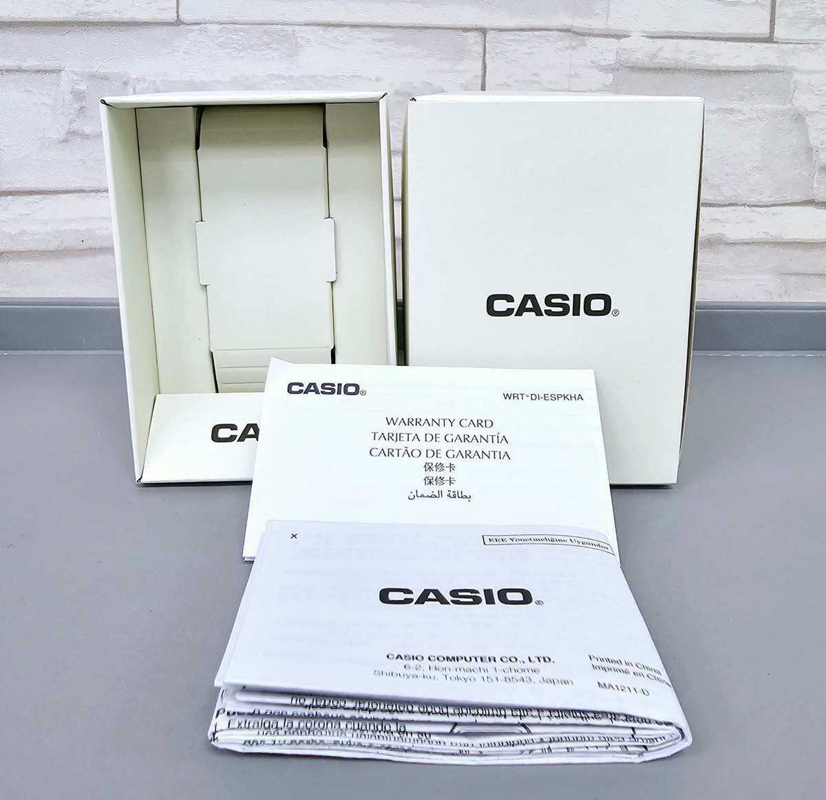 Casio Standard MTP-M307D-1B black dial Classic Stainless steel 