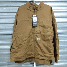 Carhartt Jacket Mens 3XL Brown Full Swing Quick Duck Flame Resistant NFPA 2112