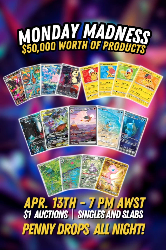 $1 Auction | Singles | Slabs | Sealed 🔥