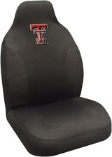 Texas Tech University Red Raiders Premium Embroidered Black Auto Bucket Seat... Texas Tech University Red Raiders Premium Embroidered Black Auto Bucket Seat...